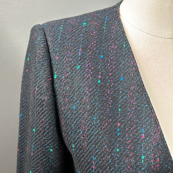 Vintage Gentleman’s Lady Double Breasted Blazer Navy size small - Picture 7 of 16